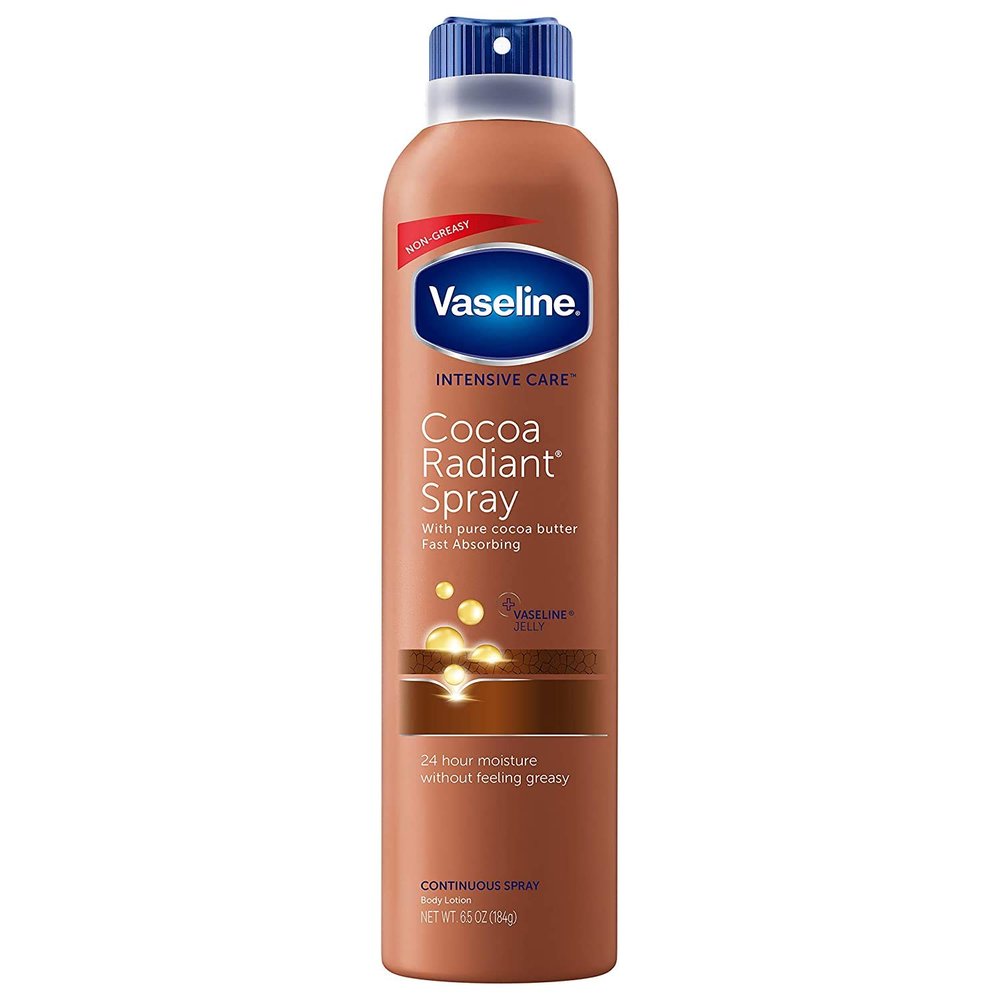 Vaseline Spray & Go Moisturizer, Cocoa Radiant, 6.5 oz (Pack of 11)