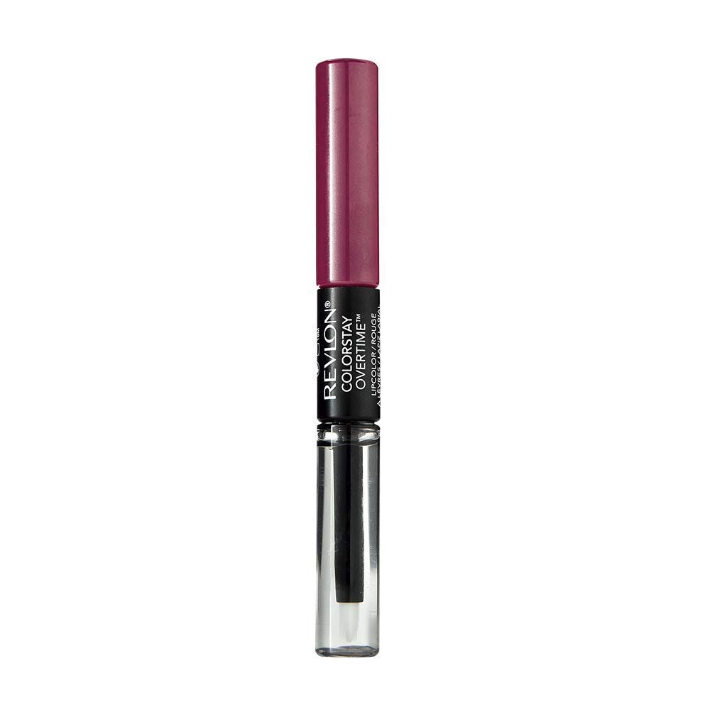 Revlon ColorStay Overtime Liquid Lip Color, Non-Stop Cherry [010] 0.07 oz (Pack of 2)