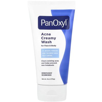 PanOxyl 4 Acne Creamy Wash, 4% Benzoyl Peroxide 6 oz (Pack of 10)