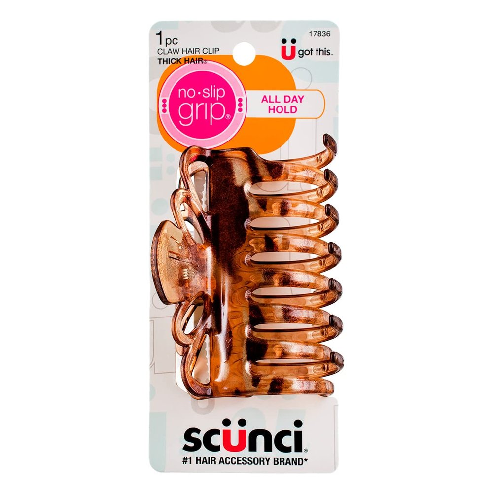 Scunci No Slip Crown Clip for Thick Hair 1 ea (Pack of 12)