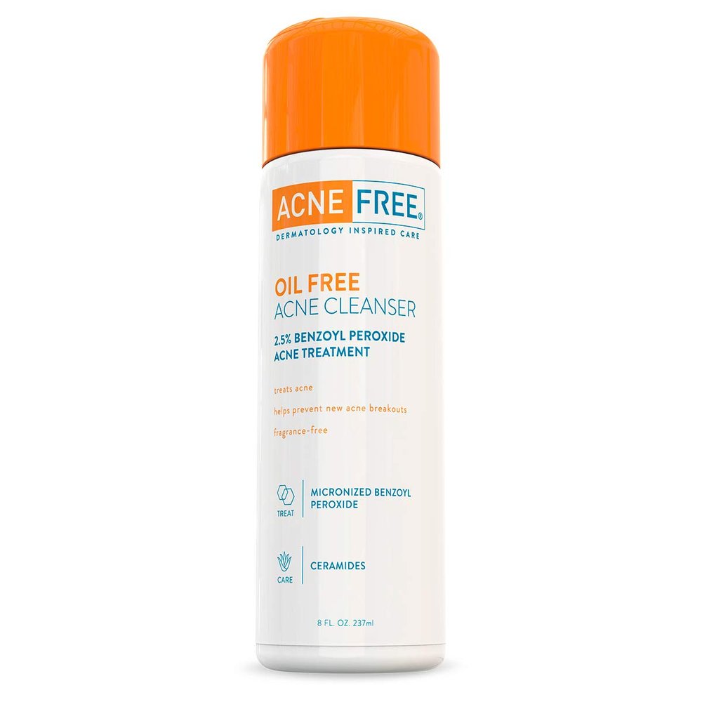 AcneFree Oil-Free Acne Cleanser 8 oz (Pack of 2)