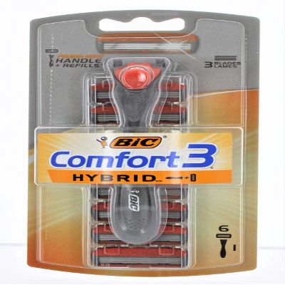 Bic Hybrid 3 disposable shaver 6 count (2 packs)