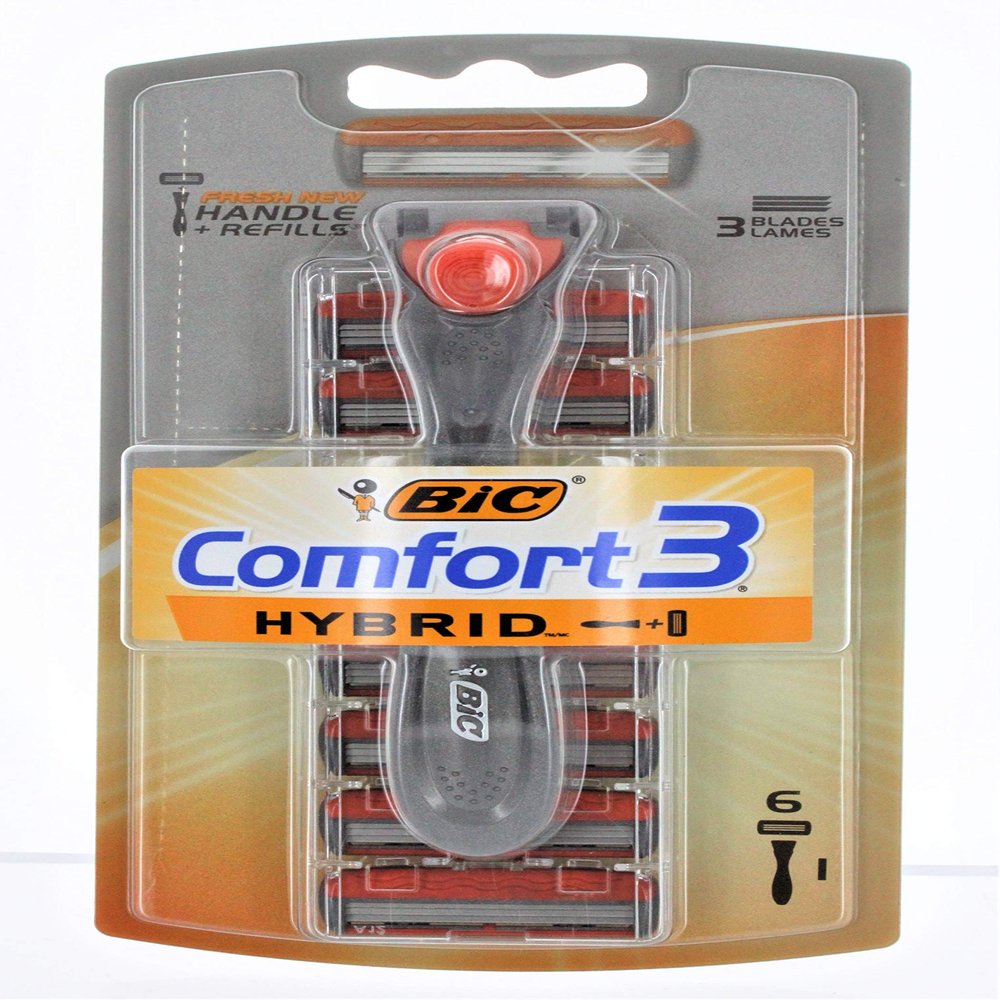 Bic Hybrid 3 disposable shaver 6 count (2 packs)