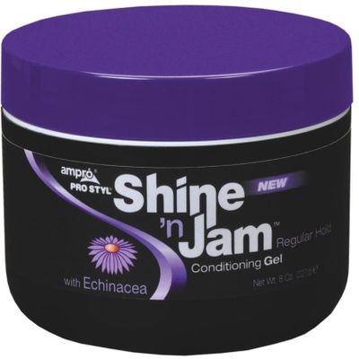 Ampro Shine 'n Jam Conditioning Gel, Regular Hold, 8 oz (Pack of 4)