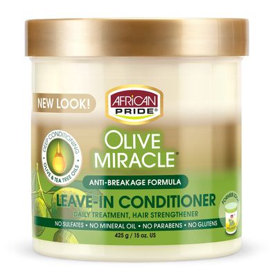 African Pride Olive Miracle Leave-in Conditioner 15 oz (Pack of 10)