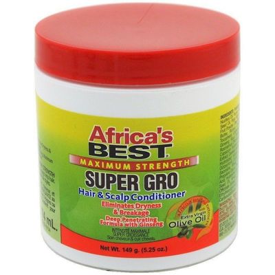 Africa's Best Maximum Strength Super Gro Hair & Scalp Conditioner, 5.25 oz (Pack of 7)