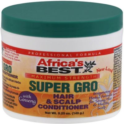 Africa's Best Super Gro Hair & Scalp Conditioner, Maximum Strength, 5.25 oz (Pack of 10)