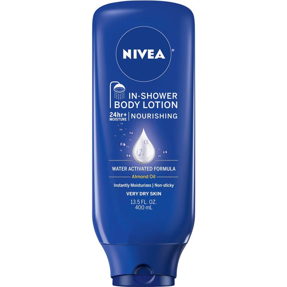 NIVEA In-Shower Body Lotion Nourishing 13.5 oz(Pack of 5)