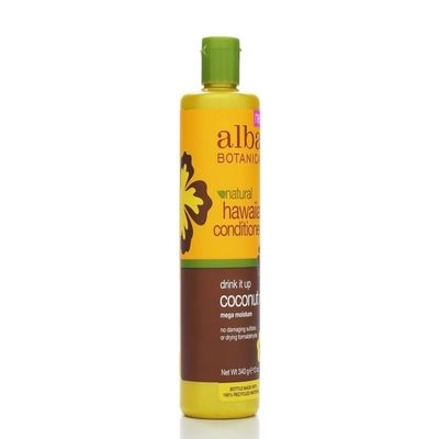 Alba Botanica Natural Hawaiian Conditioner Coconut Milk, 12 oz (Pack of 7)