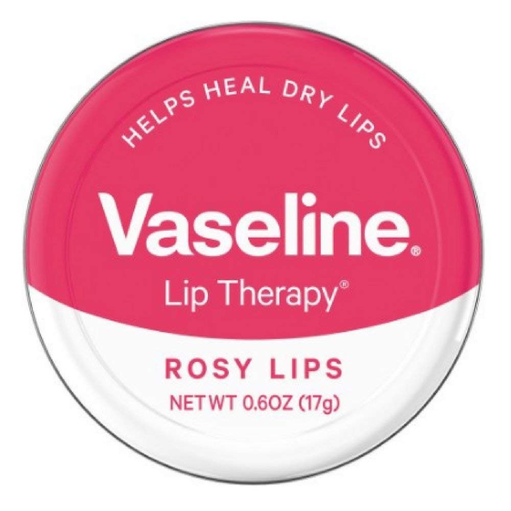 Vaseline Lip Therapy Lip Balm, Rosy Lips 0.6 oz (Pack of 6)