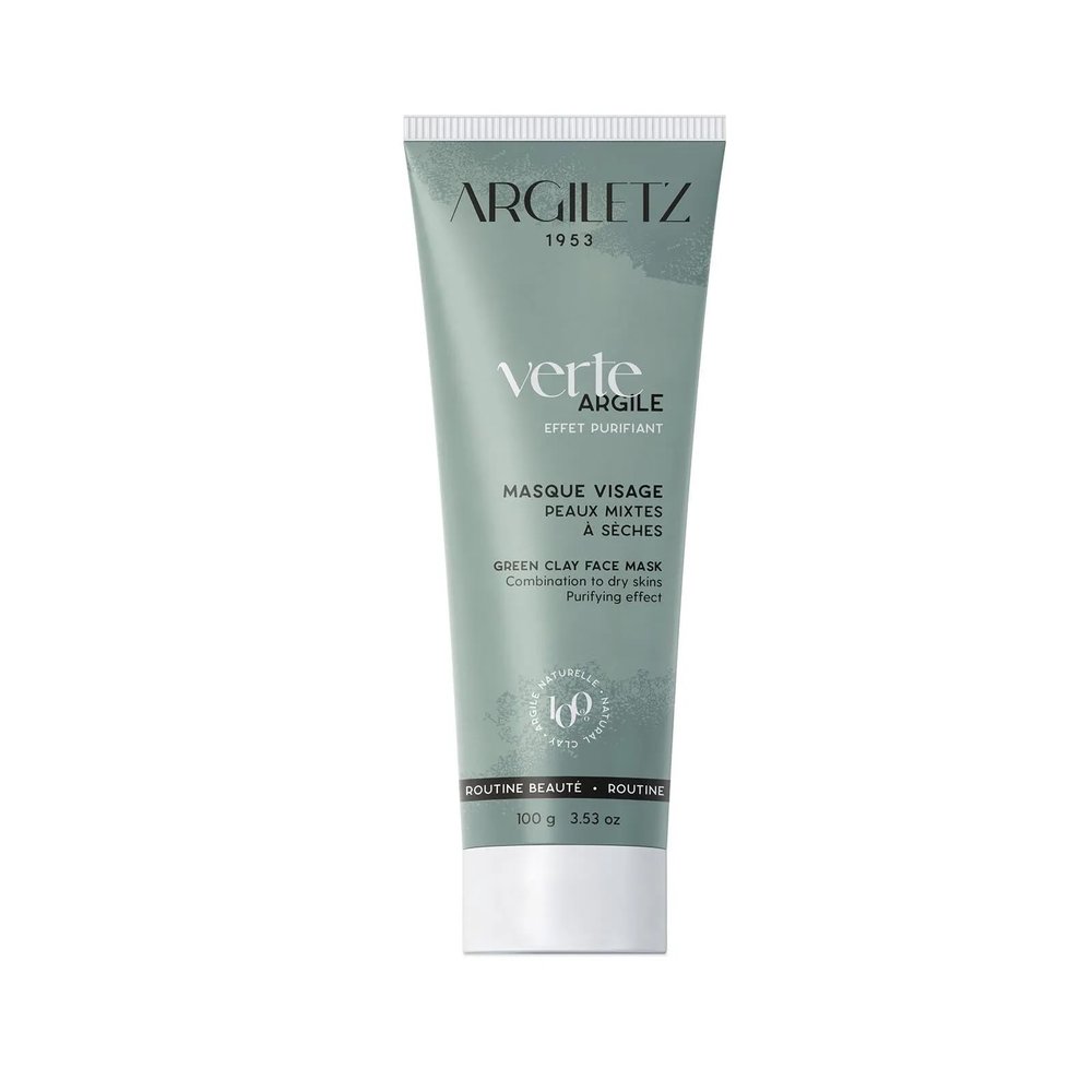 Argiletz Green Clay Face Mask for oily skin 100g / 3.53 fl.oz. 100% sourced and produced in France. Finest grade of clay.