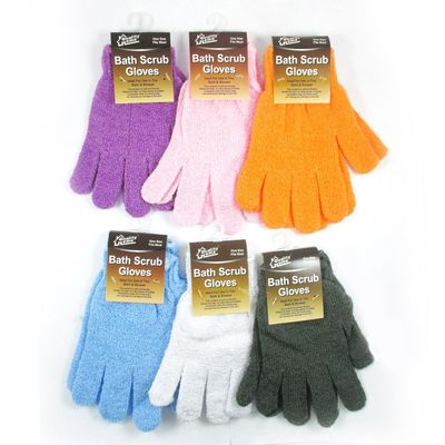 2 Pairs Heavy Exfoliating Gloves Body Scrubber Bath Shower Scrub Exfoliator Exfoliate Sponge Loofah Washcloth Mitt for Men Women Dead Skin Remover Mit Wash Skin Spa Bath Gloves Massage Loofah