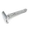 Parker Open Comb Double Edge Safety Razor  Heavyweight Chrome Handle for Closer Shaves  Includes 5 Razor Blades  Ideal for Men with Thick or Coarse Beards (24C-Chrome) view 3