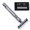 Parker Open Comb Double Edge Safety Razor  Heavyweight Chrome Handle for Closer Shaves  Includes 5 Razor Blades  Ideal for Men with Thick or Coarse Beards (24C-Chrome) view 4
