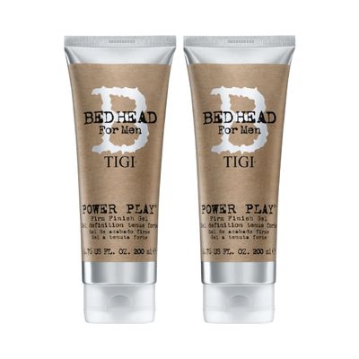 Bed Head for Men by TIGI Power Play Firm Finish Gel 6.76 Oz (Pack of 2)