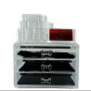 6goodeals Acrylic Cosmetic Make Up Organizer & Jewelry Storage 2 Pieces Display Set Free Lipstick Case view 1