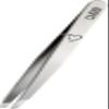 Rubis Switzerland Slanted Tip Tweezer with a Heart view 1