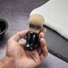 Classic DE Razor Double Edge Safety Razor Butterfly TTO Shaving Razor with Black Acrylic Stand and Bristle Shaving Brush Mini Soap Bowl 10 Blades Wet Shaving Gift Set for Men w/Cleaning Brush view 4