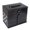 Cameo Matte All-in-one Makeup Kit, Crocodile Leather, Black view 2