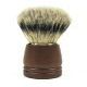 eBARBERSHOP Pure Bristle Shave Brush with Dark Wood Handle