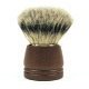 eBARBERSHOP Pure Bristle Shave Brush with Dark Wood Handle