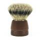 eBARBERSHOP Pure Bristle Shave Brush with Dark Wood Handle view 1