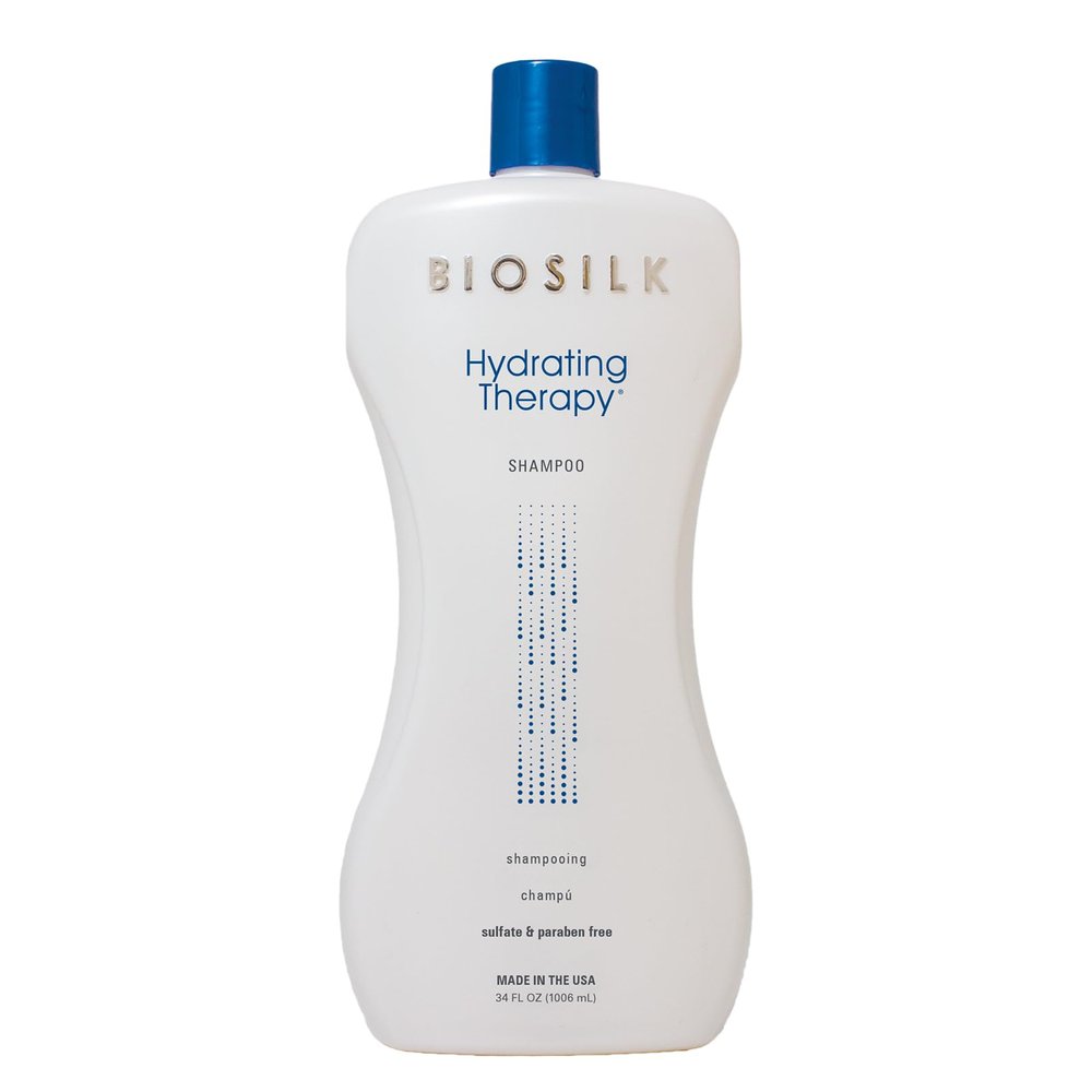 BioSilk Hydrating Shampoo, Replenishes Hair Moisture For Strong, Smooth Hair, Sulfate, Paraben, & Cruelty-Free, 34 Oz