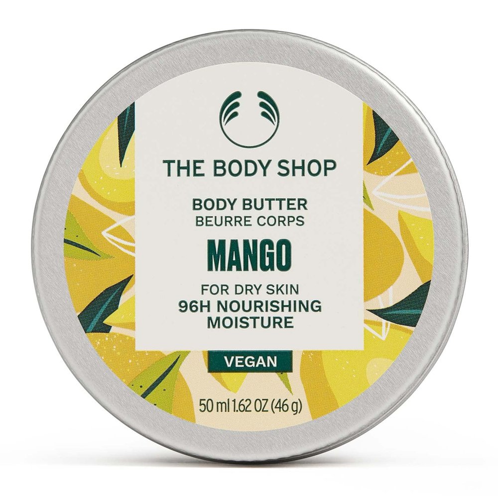 The Body Shop Mango Body Butter  Nourishing & Moisturizing Skincare for Very Dry Skin  Vegan  1.62 oz