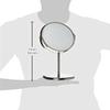 Ikea Trensum Double Sided Magnifying Make Up Table Mirror Stainless Steel Frame view 2