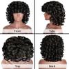 ELIM Curly Wigs for Black Women Short Kinky Curly Black Wigs for Women Big Curly Afro Soft Wig with Bangs Heat Resistant Natural Cute Synthetic Wig with Accessories Z014 view 2