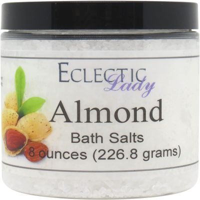 Almond Bath Salts by Eclectic Lady, 8 ounces