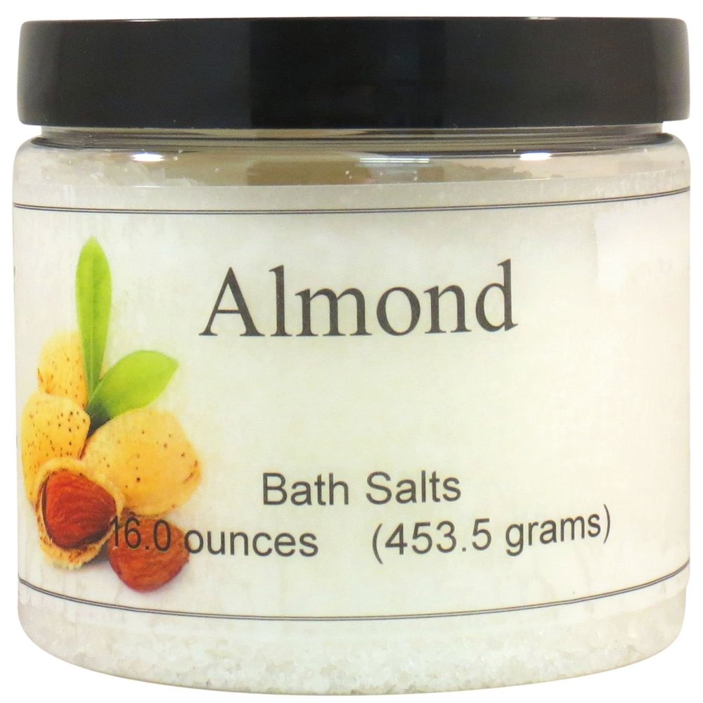 Almond Bath Salts by Eclectic Lady, 16 ounces