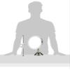 simplehuman, Brushed 8" Round Wall Mount Sensor Makeup Mirror, 5x Magnification, Hard-Wired (100-240v), Stainless Steel, 8" view 3
