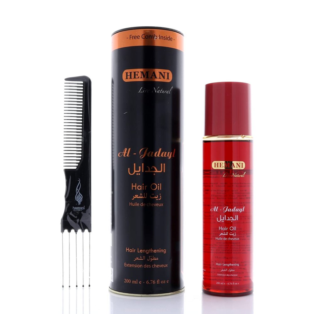 Hemani Zait Jadyl Hair Oil - 200mL - Natural Solution for Hair Lengthening