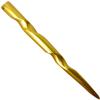 (1) Anodized Aluminum Conical Spiral 6" long Hair Stick Unbreakable Waterproof Pick Pic Pin Fork (Gold) view 1