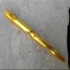 (1) Anodized Aluminum Conical Spiral 6" long Hair Stick Unbreakable Waterproof Pick Pic Pin Fork (Gold) view 2