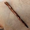 (1) Anodized Aluminum Conical Spiral 6" long Hair Stick Unbreakable Waterproof Pick Pic Pin Fork (Brown) view 2