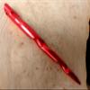 (1) Anodized Aluminum Conical Spiral 6" long Hair Stick Unbreakable Waterproof Pick Pic Pin Fork (Red) view 2
