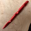 (1) Anodized Aluminum Conical Spiral 6" long Hair Stick Unbreakable Waterproof Pick Pic Pin Fork (Red) view 4