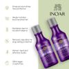 Inoar Absolut Speed Blond Shampoo & Conditioner Kit with Argan Oil for Blonde, Silver & Gray Hair with Tone Neutralization & Hydration, 8.45 fl.oz view 3