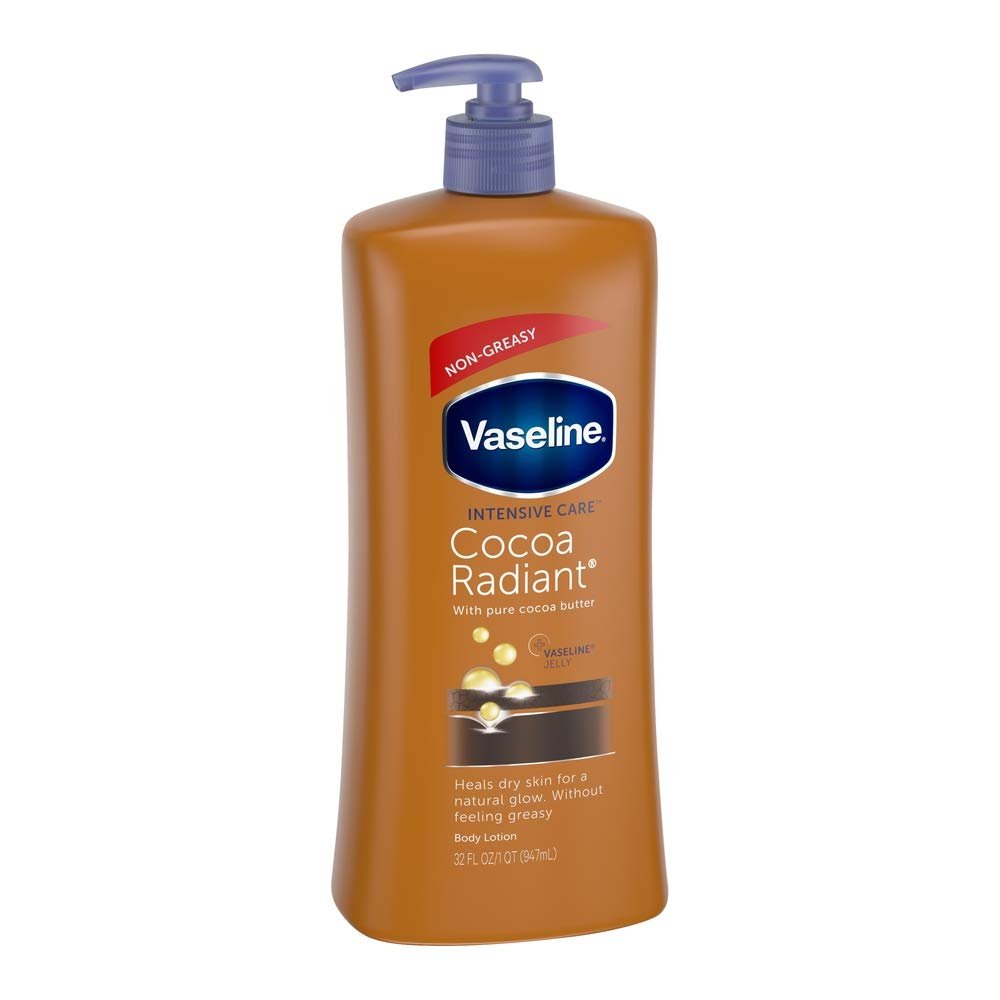 Vaseline Intensive Care Cocoa Radiant Lotion 32 oz (Pack of 2)