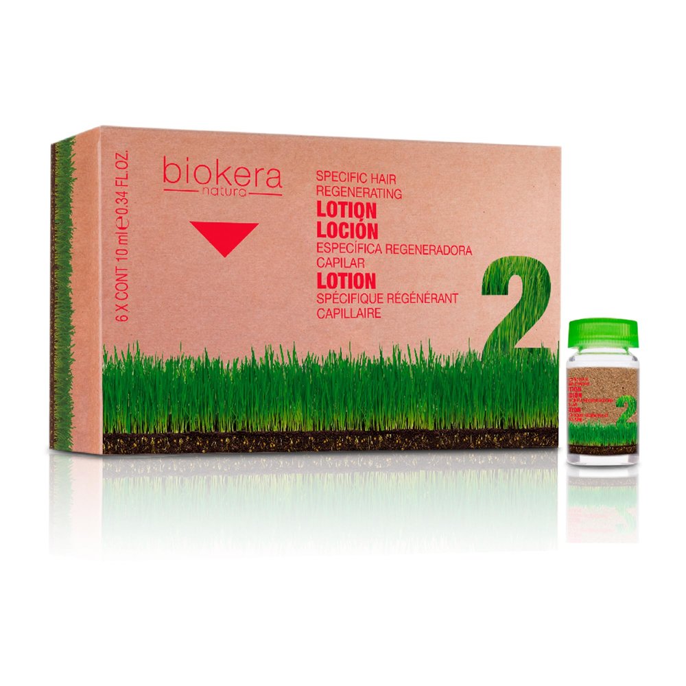SALERM - Intensive Scalp Serum - Biokera Natura - 6 x 10 ml - Fortifying Hair Treatment for Women and Men - with Ginseng and Ginkgo Biloba - Strengthens Weakened Hair