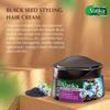 Vatika Naturals Styling Cream for Long, Curly, Dry, Color-treated Hair - with Coconut Blend, Hair & Combing Cream for Frizz-Free, Hydrated, Coconut & Lotion - Black Seed - 210ml view 2