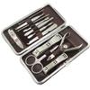 12 Pcs Personal Nail Care Pedicure and Manicure Set Grooming Kit/Portable Stainless Steel Nail Clippers Trimmers Tools Nail Cleaner Set with Secure Leather Case for Travel and Home Use view 1
