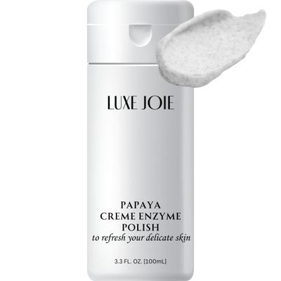 Papaya Creme Enzyme Polish Polish Advanced Microdermabrasion Body & Face Exfoliating Scrub Face, Hands & Neck & Dcollet, Anti Aging Skin Care, Minimize Pores, Wrinkles, Acne Scars Remove Blackheads
