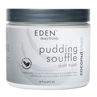 EDEN BodyWorks Coconut Shea Pudding Souffl | Curl Cream for Curly Hair Products | Curl Defining Cream for Wavy Hair Products | Styling Cream for Soft Curls Hair Products | 16 oz