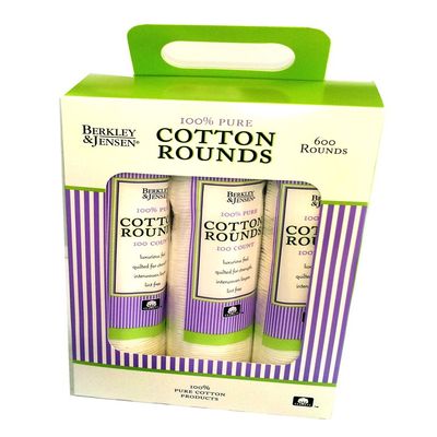 Berkley and Jensen 100% Pure Cotton Rounds 600 ct.