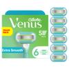 Gillette Venus Extra Smooth Womens Razor Blade Refills, 6 Count, Designed for a Close, Smooth Shave view 1