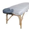 100 Ct. White Disposable Elastic Fitted Bed Sheets for Cover Massage Table Facial Chair Spa view 1