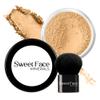 2pc FOUNDATION with KABUKI BRUSH Mineral Makeup (BEIGE) Matte Loose Powder Bare Face Cosmetics Full Coverage Long Lasting All Skin Types SPF 18 view 1